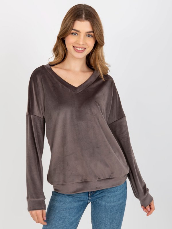 Bluza-RV-BL-8441.07P-ciemny szary rozmiar - ONE SIZE