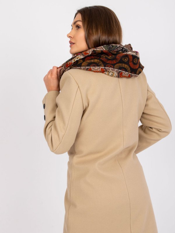 Chustka-AT-CH-F75112.67-ciemny bezowy rozmiar - ONE SIZE
