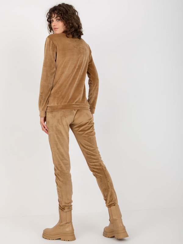 Komplet-RV-KMPL-8442.23P-camelowy rozmiar - S/M