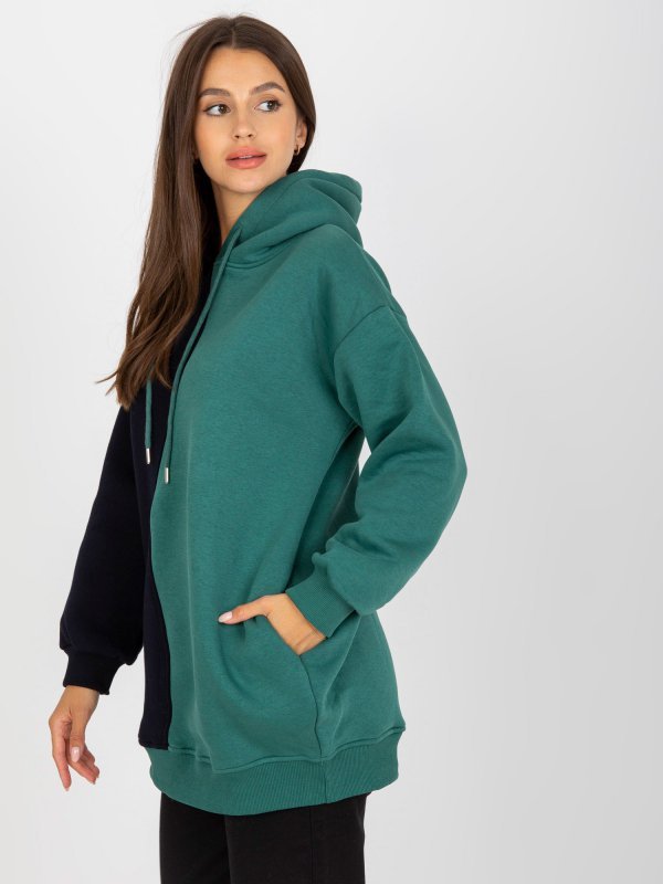 Bluza-RV-BL-8233.32X-czarno-zielony rozmiar - S/M