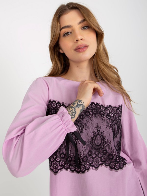 Bluzka-LK-BZ-506877.15X-jasny fioletowy rozmiar - 40