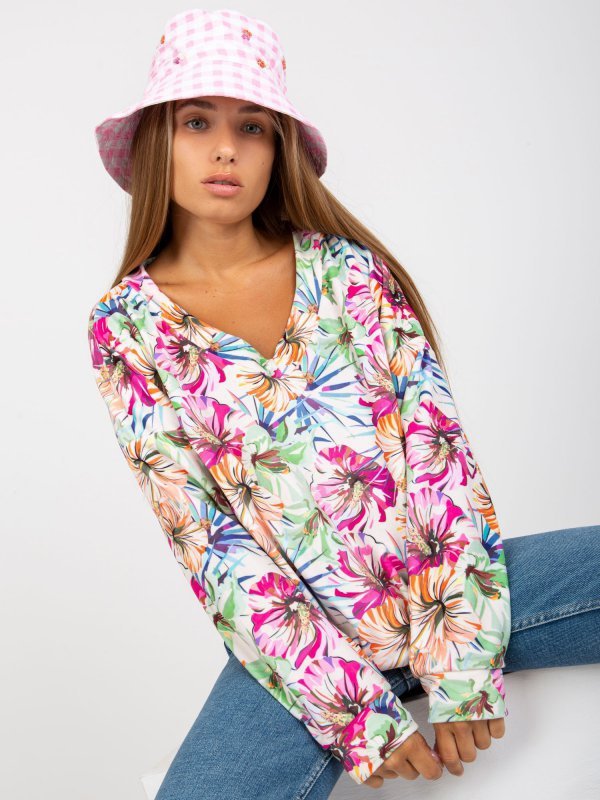 Bluzka-RV-BZ-8133.19P-ecru rozmiar - L/XL