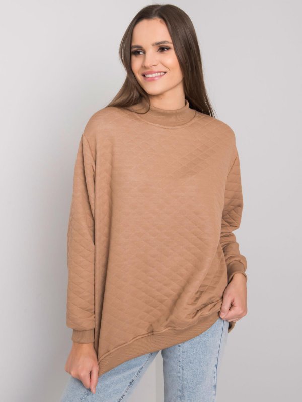 Bluza-RV-BL-7447.29-camelowy rozmiar - L/XL