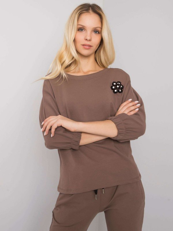 Komplet-RV-KMPL-7363.25P-brązowy rozmiar - S/M
