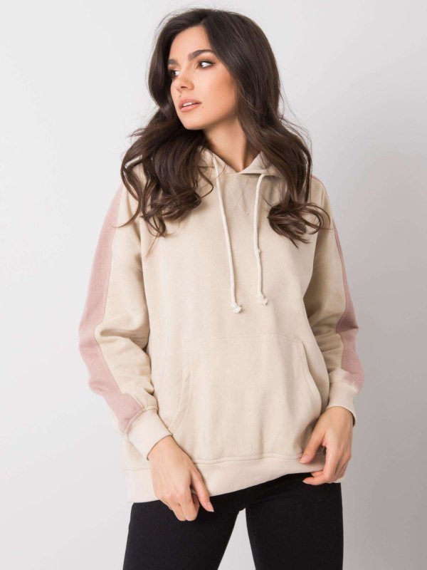 Bluza-TW-BL-G-078.16-beżowy rozmiar - XL