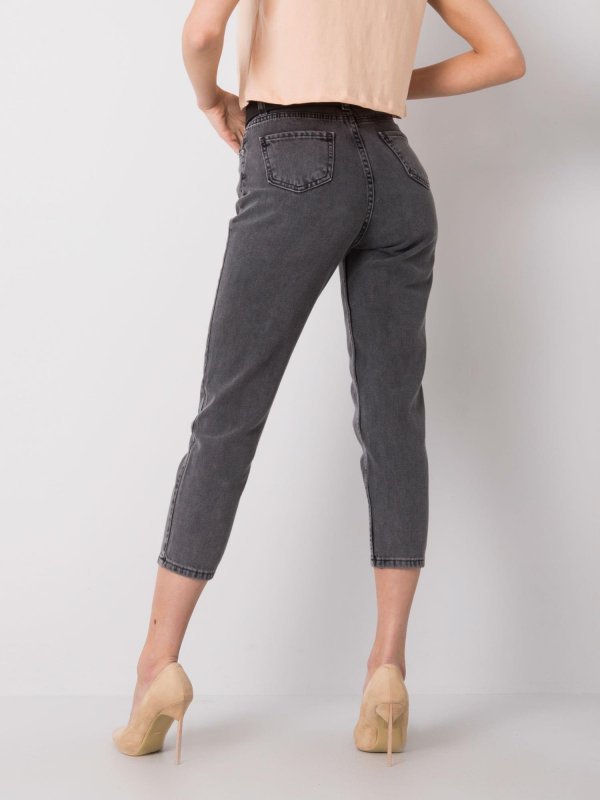 Spodnie jeans-320-SP-2764.08P-ciemny szary rozmiar - 28
