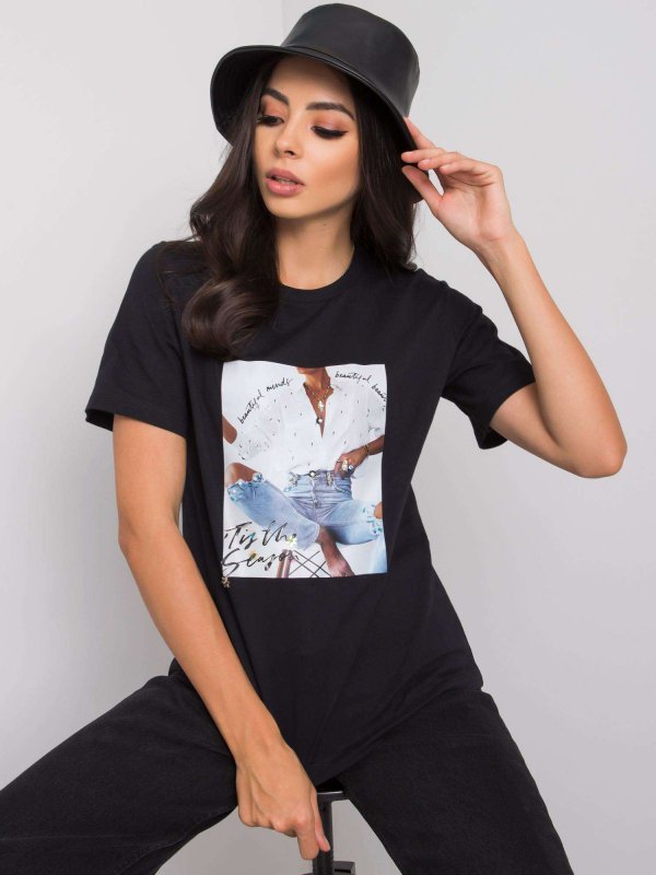 T-shirt-PM-TS-SS21TX66.78P-czarny rozmiar - S