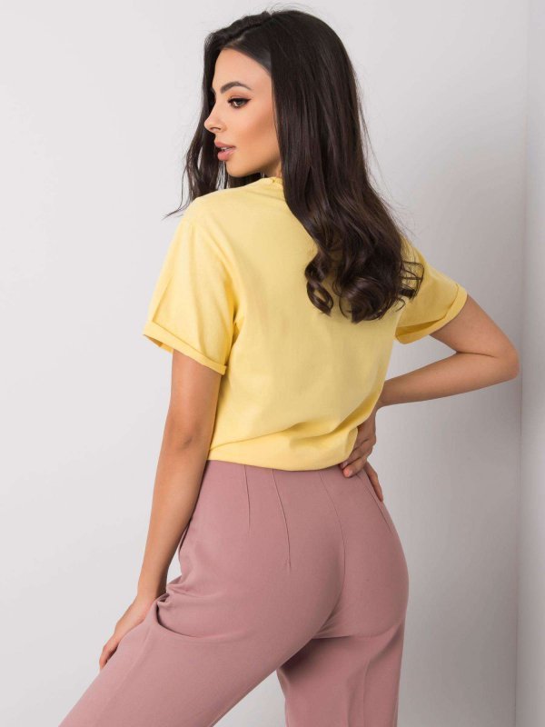T-shirt-PM-TS-SS21CA59.01P-żółty rozmiar - L