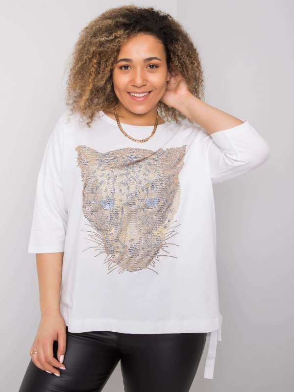 Bluzka-RV-BZ-6375.09P-biały rozmiar - L/XL