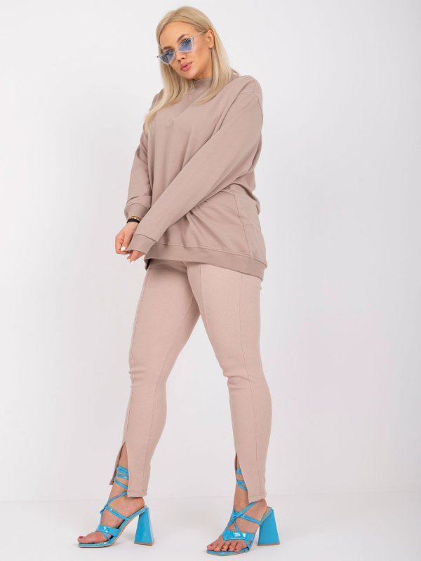 Bluza-RV-BL-6299.11-ciemny bezowy rozmiar - 2XL