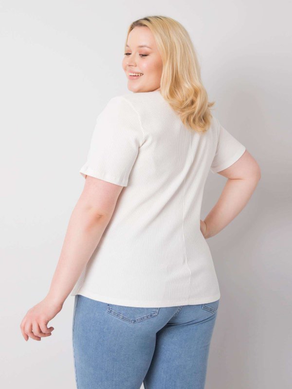 Bluzka-RV-BZ-6323.92-ecru rozmiar - 2XL