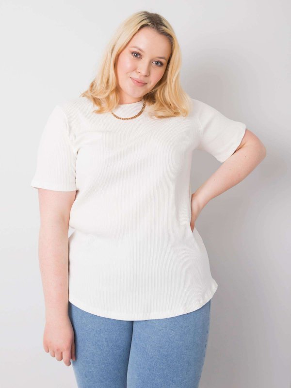 Bluzka-RV-BZ-6323.92-ecru rozmiar - 4XL