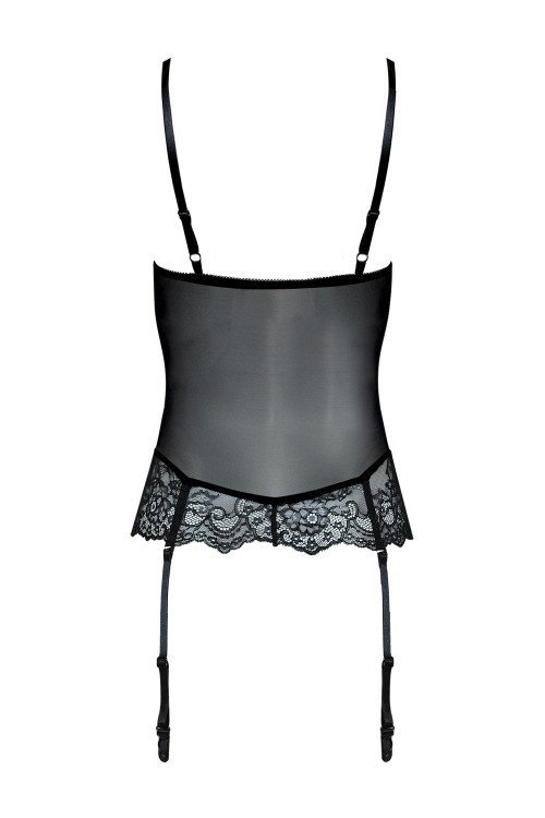 Gorset Kagami LC 90205 Concepcion Black Czarny CollectionLivCo Corsetti Fashion rozmiar - L/XL