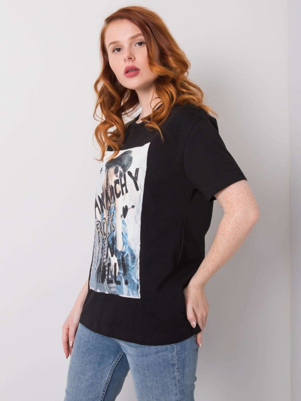 T-shirt-HB-TS-3052.67P-czarny rozmiar - M