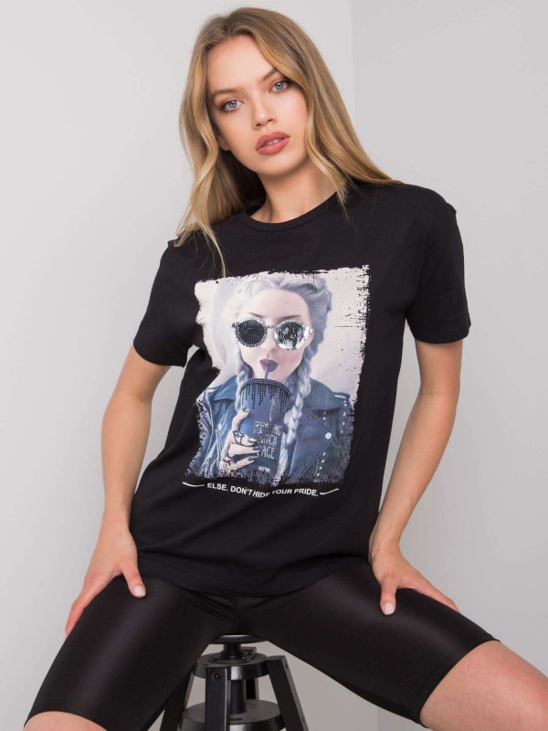 T-shirt-HB-TS-3053.69P-czarny rozmiar - M