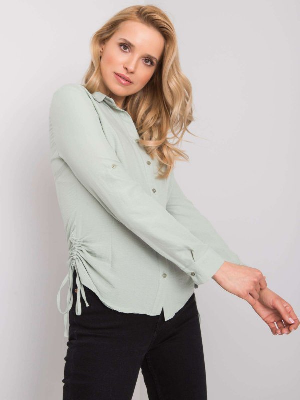 Koszula-328-KS-4054.87-pistacjowy rozmiar - XL