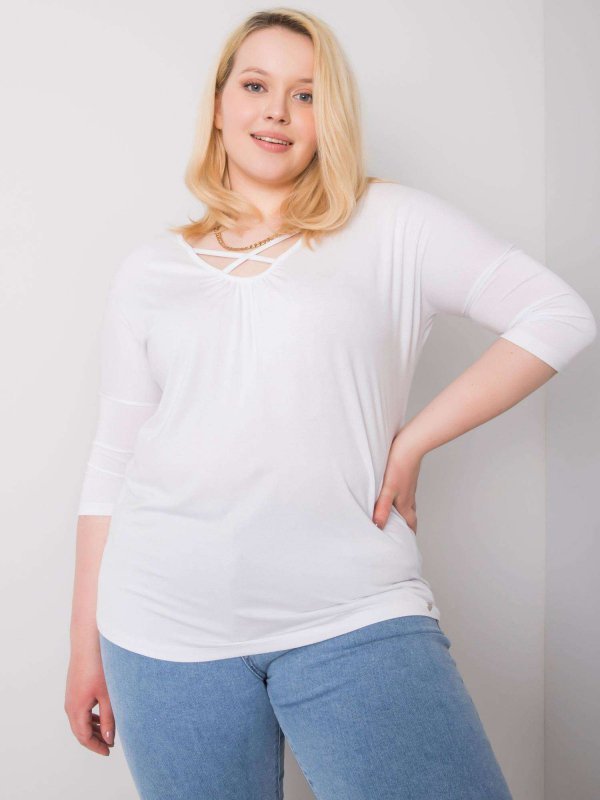 Bluzka-RV-BZ-6329.43P-biały rozmiar - 2XL