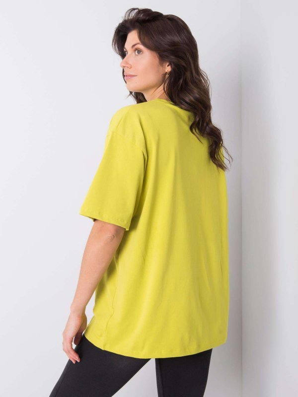 T-shirt-RV-TS-6052.71P-limonkowy rozmiar - ONE SIZE