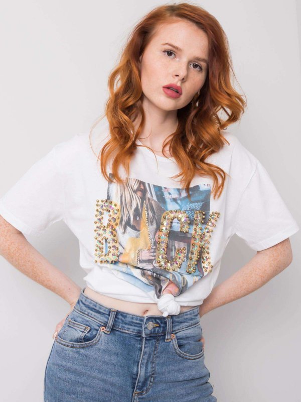 T-shirt-HB-TS-3056.77P-biały rozmiar - M
