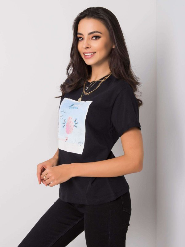 T-shirt-PM-TS-SS21CA59.01P-czarny rozmiar - S
