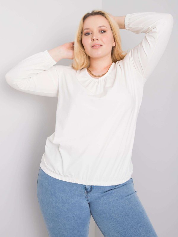 Bluzka-RV-BZ-6332.53P-ecru rozmiar - 3XL