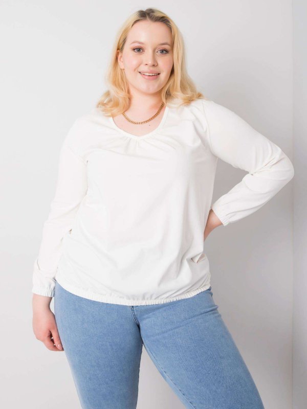 Bluzka-RV-BZ-6332.53P-ecru rozmiar - 3XL