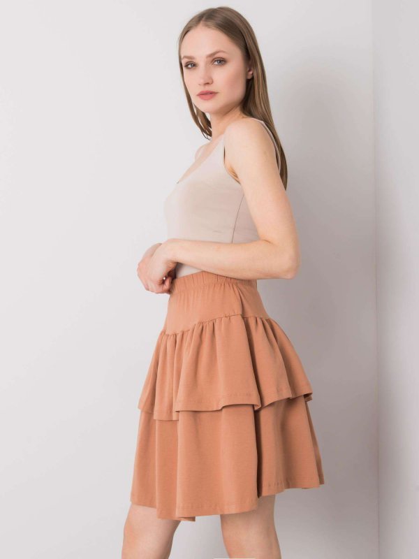 Spódnica-FA-SD-7036.49-camelowy rozmiar - ONE SIZE