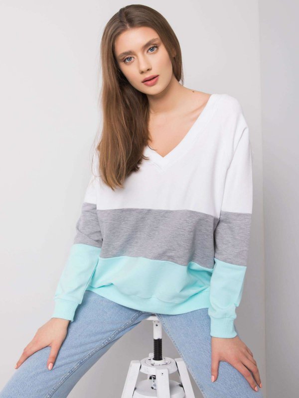 Bluza-RV-BL-5972.07-biało-szary rozmiar - S/M
