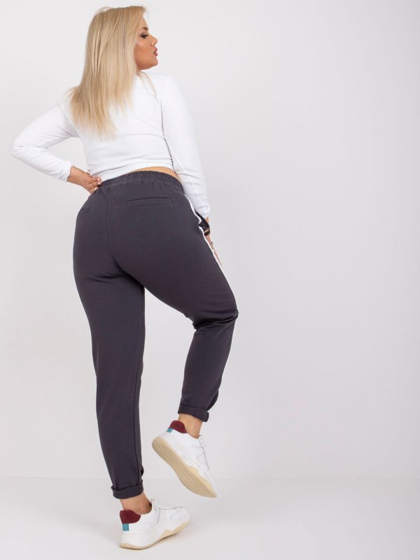 Spodnie dresowe-RV-DR-6643.95-grafitowy rozmiar - 2XL