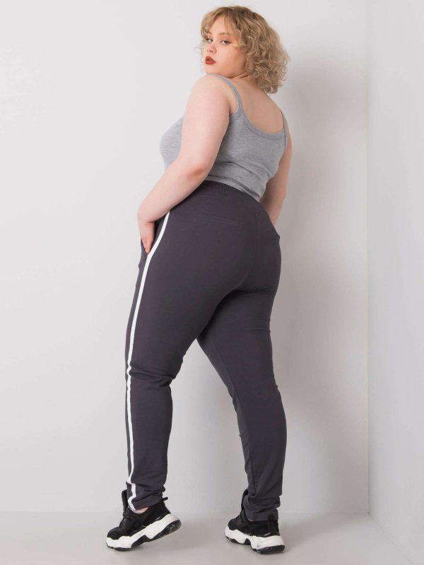 Spodnie dresowe-RV-DR-6643.95-grafitowy rozmiar - 2XL