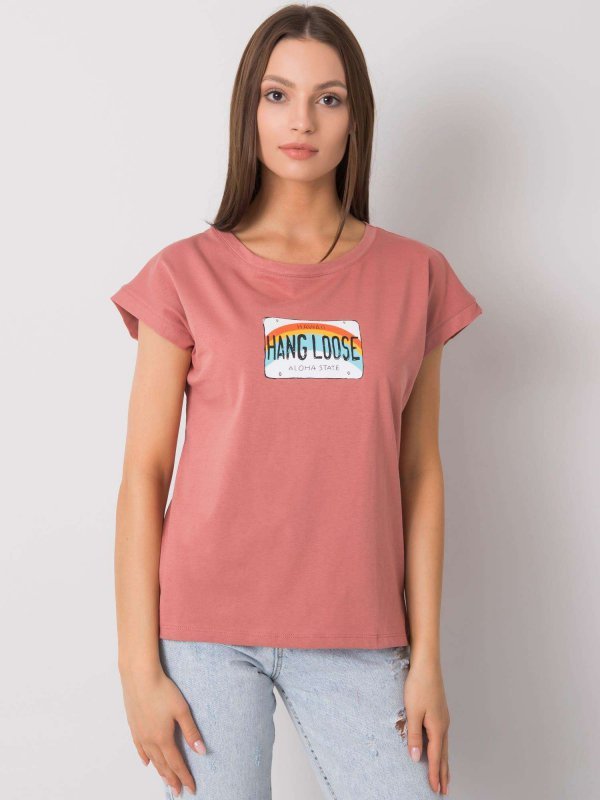 T-shirt-FA-TS-7137.29P-ciemny różowy rozmiar - ONE SIZE