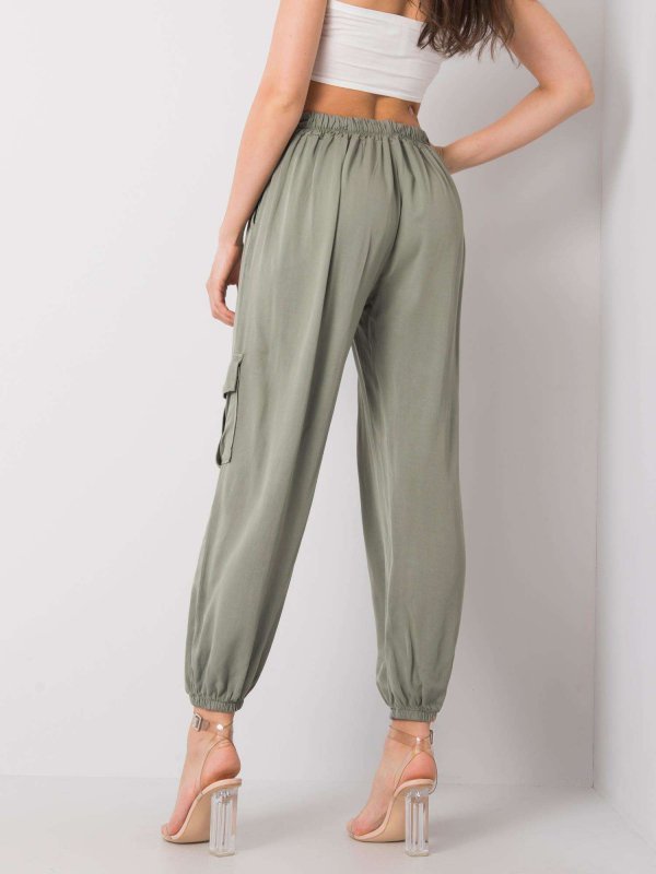 Spodnie-TW-SP-BI-81858.69-khaki rozmiar - L