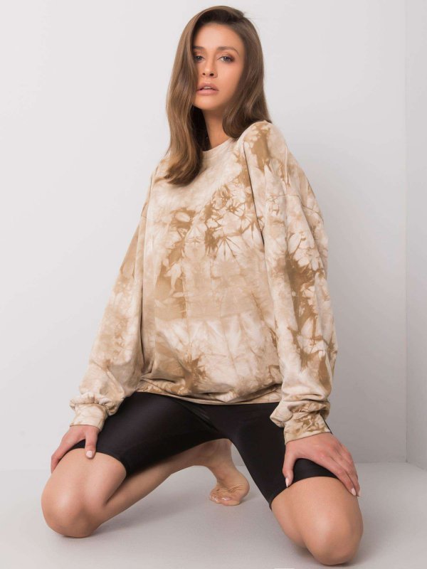 Bluza-EM-BL-R2082.12P-beżowy rozmiar - ONE SIZE