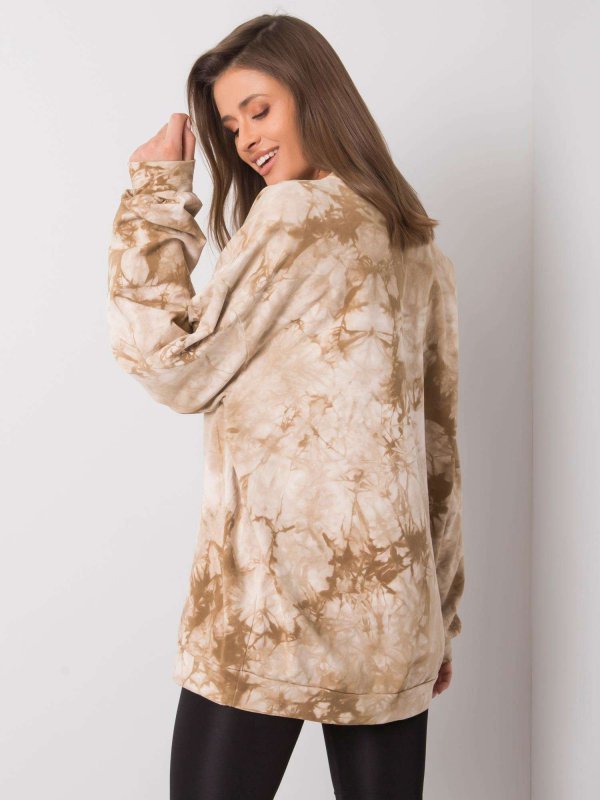 Bluza-EM-BL-R2082.12P-beżowy rozmiar - ONE SIZE