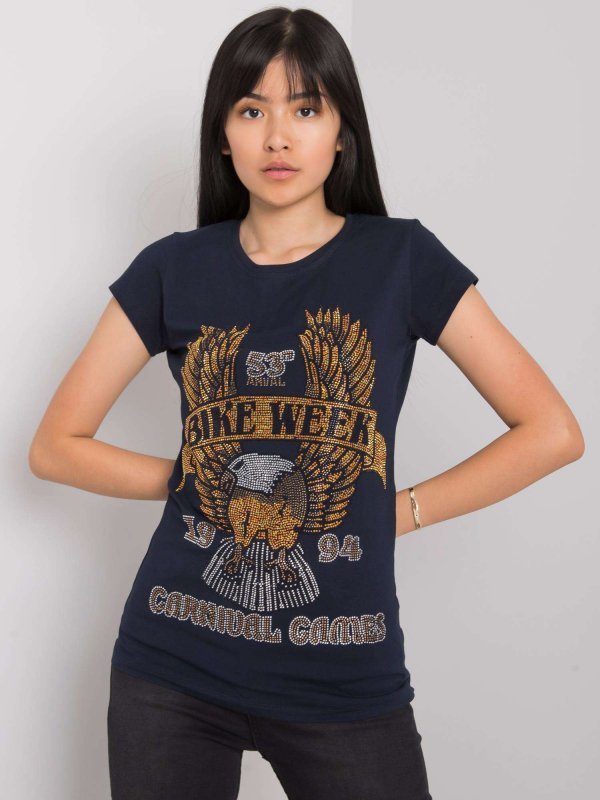 T-shirt-EM-TS-ES-21-533.16-granatowy rozmiar - S