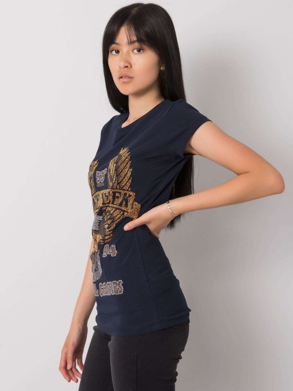 T-shirt-EM-TS-ES-21-533.16-granatowy rozmiar - S