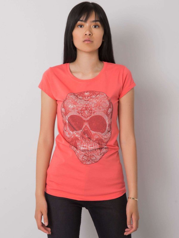 T-shirt-EM-TS-ES-21-532.18-koralowy rozmiar - S