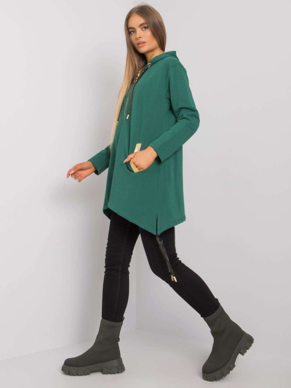 Bluza-RV-BL-4899.23P-ciemny zielony rozmiar - S/M