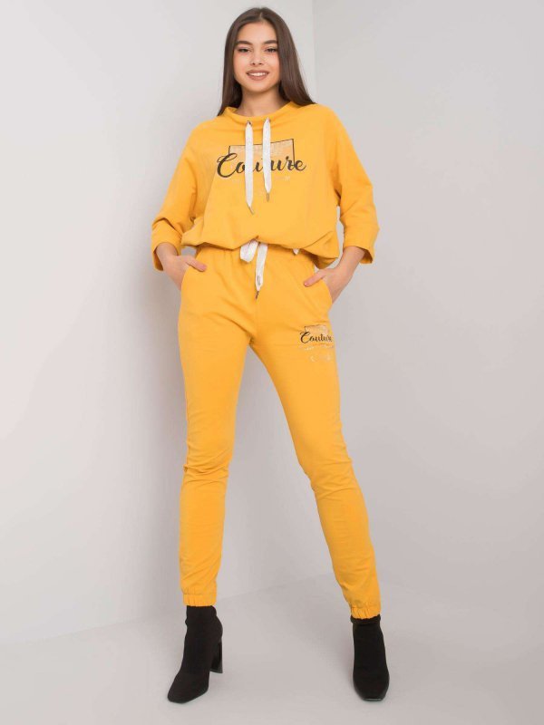 Komplet-RV-KMPL-6819.07P-ciemny żółty rozmiar - L/XL