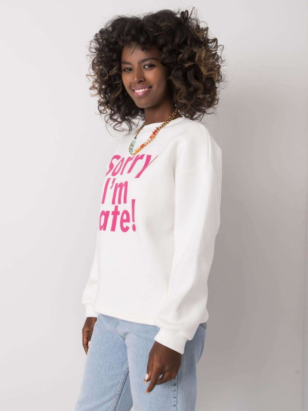 Bluza-EM-BL-624.90P-biało-różowy rozmiar - L