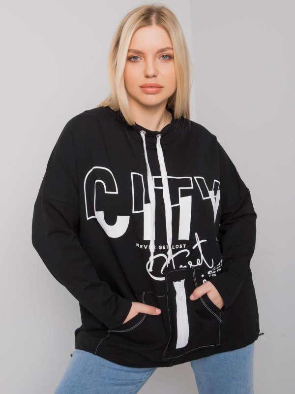Bluza-RV-BL-7166.78P-czarny rozmiar - ONE SIZE