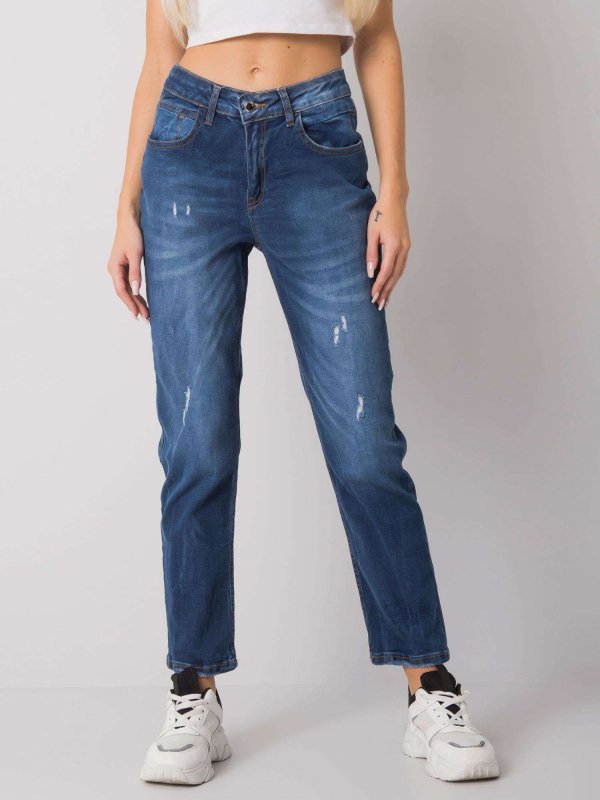 Spodnie jeans-MT-SP-1210-1.62P-ciemny niebieski rozmiar - 26