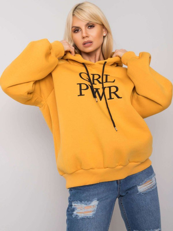 Bluza-EM-BL-651/3.39X-ciemny żółty rozmiar - S/M