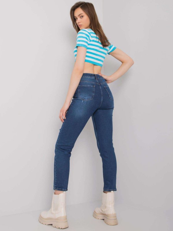 Spodnie jeans-MR-SP-5338.17-ciemny niebieski rozmiar - 38