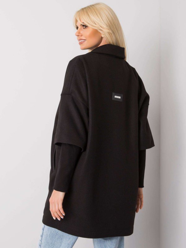 Płaszcz-CHA-PL-0409.30X-czarny rozmiar - S/M