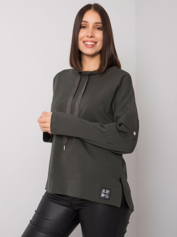 Bluzka-RV-BZ-7228.64-ciemny khaki rozmiar - ONE SIZE