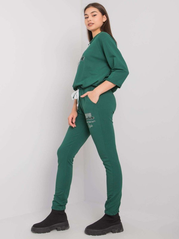 Komplet-RV-KMPL-6819.07P-ciemny zielony rozmiar - L/XL