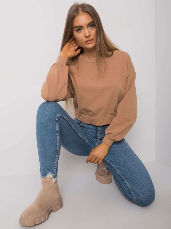 Bluza-RV-BL-7252.31P-camelowy rozmiar - S/M