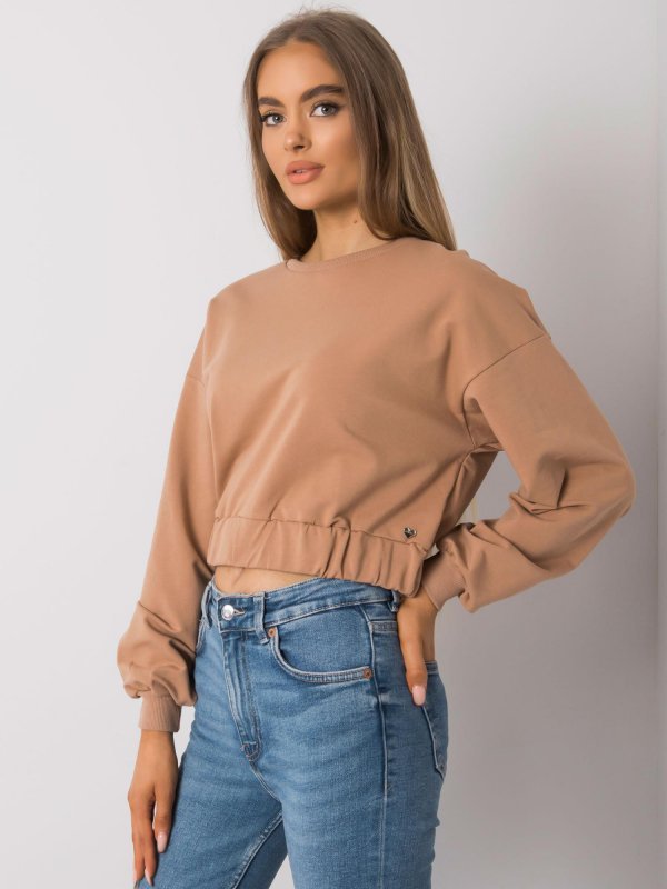 Bluza-RV-BL-7252.31P-camelowy rozmiar - S/M