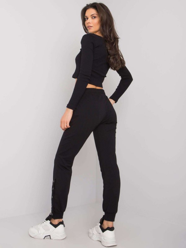 Spodnie dresowe-RV-DR-7365.17P-czarny rozmiar - S/M